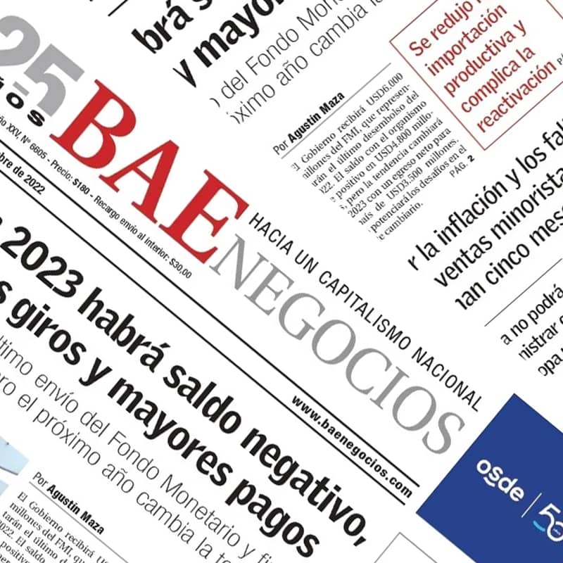 Cómo Publicar en BAE Negocios Publicar licitaciones y avisos legales en BAE Negocios es simple y eficiente con nuestro servicio profesional y sin intermediarios. Pasos para Publicar: Enviá el texto de tu aviso legal, en formato foto o escrito. Elegí la fecha de publicación y recibí un presupuesto detallado en minutos. Confirmá y nosotros nos ocupamos del resto. Formas de Pago: Tarjetas de crédito y débito. Transferencias bancarias. Efectivo. Billeteras virtuales como Mercado Pago. Entrega de Ejemplares: Recibí el ejemplar de BAE Negocios con tu aviso publicado para presentar en el expediente. Podés retirarlo en nuestras oficinas en Tucumán 1506, CABA, Oficina 201 o solicitar envío a domicilio con total seguridad. Contacto: Teléfono: (011) 5263-9642 WhatsApp: +54 9 11 3608-1561 Correo: comercial@publicarlicitaciones.com Garantizamos publicaciones rápidas y precisas en BAE Negocios, respetando plazos y requisitos. ¡Solicitá tu presupuesto hoy mismo!