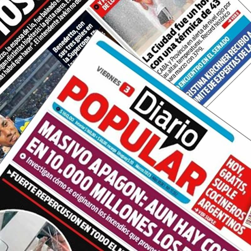 Cómo Publicar en Diario Popular Publicar licitaciones y avisos legales en Diario Popular es fácil y eficiente con nuestro servicio especializado. Pasos para Publicar: Envía el texto exacto de tu aviso en foto o escrito. Indica la fecha deseada para la publicación. Recibe un presupuesto detallado en minutos. Formas de Pago: Tarjetas de crédito y débito. Transferencias bancarias. Efectivo. Billeteras virtuales como Mercado Pago. Entrega de Ejemplares: Te entregamos el ejemplar de Diario Popular publicado, listo para presentar en tu expediente. Puedes retirarlo en nuestras oficinas en Tucumán 1506, CABA, Oficina 201, o solicitar envío a domicilio. Contacto: Teléfono: (011) 5263-9642 WhatsApp: +54 9 11 3608-1561 Correo: comercial@publicarlicitaciones.com Confía en nuestra experiencia y seriedad para gestionar tus publicaciones en Diario Popular de forma rápida, segura y sin complicaciones. ¡Consultanos hoy mismo!